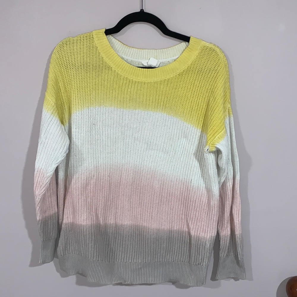 S LOFT outlet lounge multicolored oversized sweater
